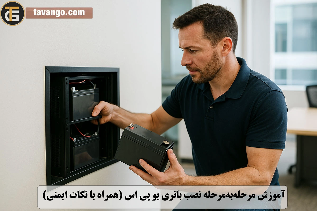 آموزش مرحلهبهمرحله نصب باتری یو پی اس