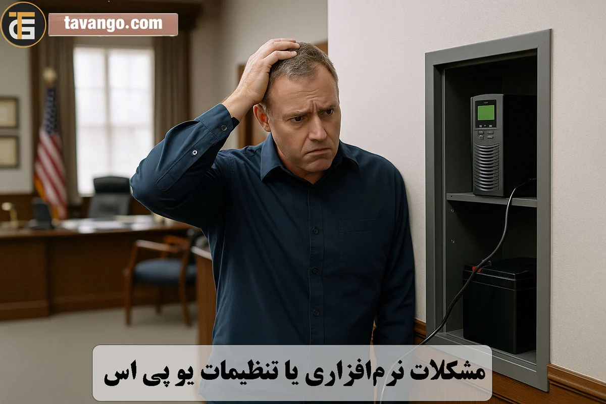 مشکلات نرمافزاری یا تنظیمات UPS