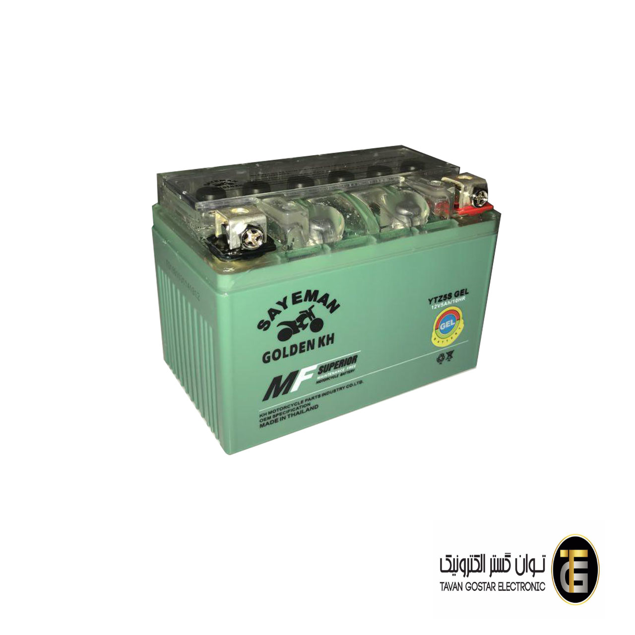 12-5A-KH.jpg باتری موتورسیکلت 12 ولت 5 آمپر گلدن کی اچ GOLDEN KH تایلند